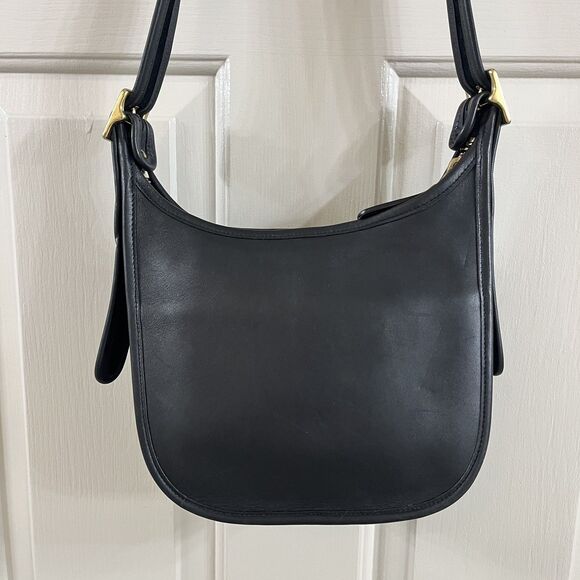 Vintage Coach Janice Legacy Bag 9950 Black Leather Crossbody Shoulder Bag - Picture 6 of 16